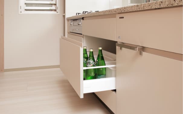 ソフトスライド収納
										（ソフトクローズ機能付）